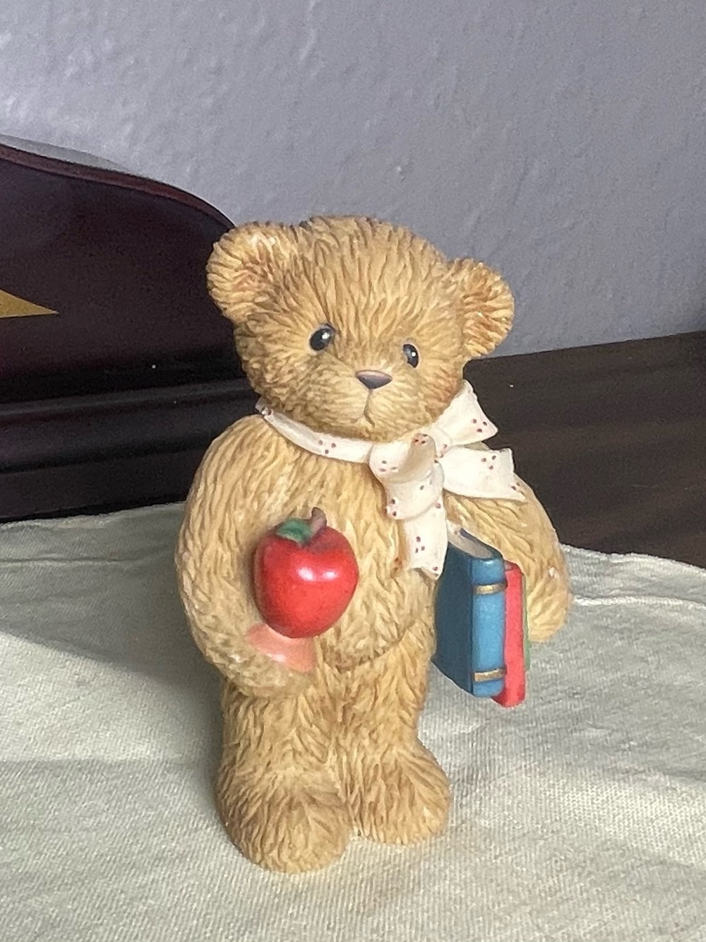 Cherished Teddies Bear Figurine School Teacher Apple & Books RARE! Collectibles
